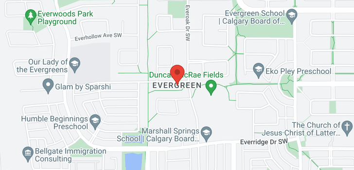 map of 1716 EVERGREEN DR SW